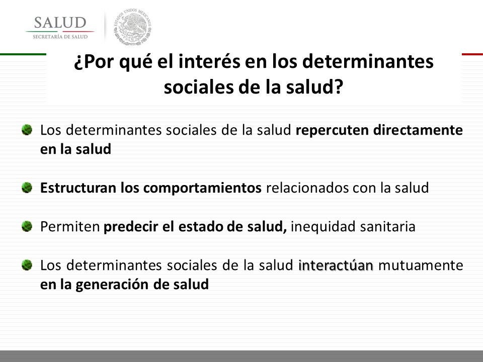 ¿Por qué el interés en los determinantes sociales de la salud