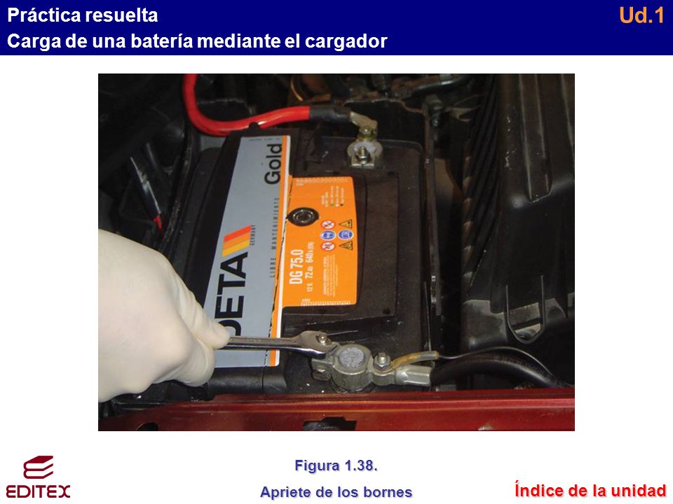 Ud.1 Práctica resuelta Carga de una batería mediante el cargador