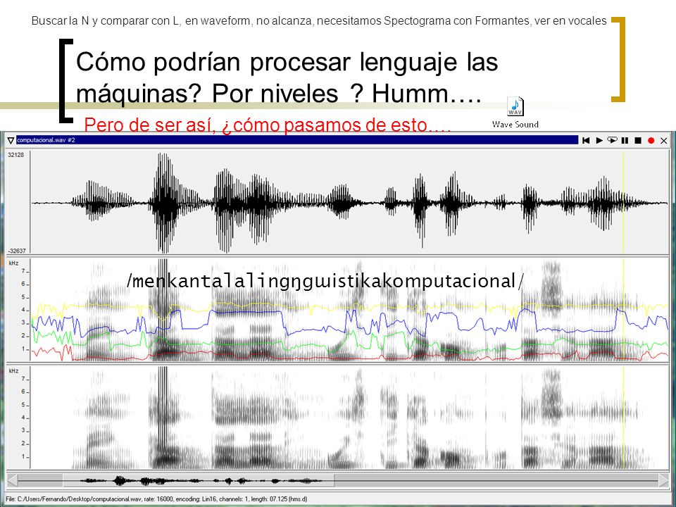 Cómo podrían procesar lenguaje las máquinas Por niveles Humm….