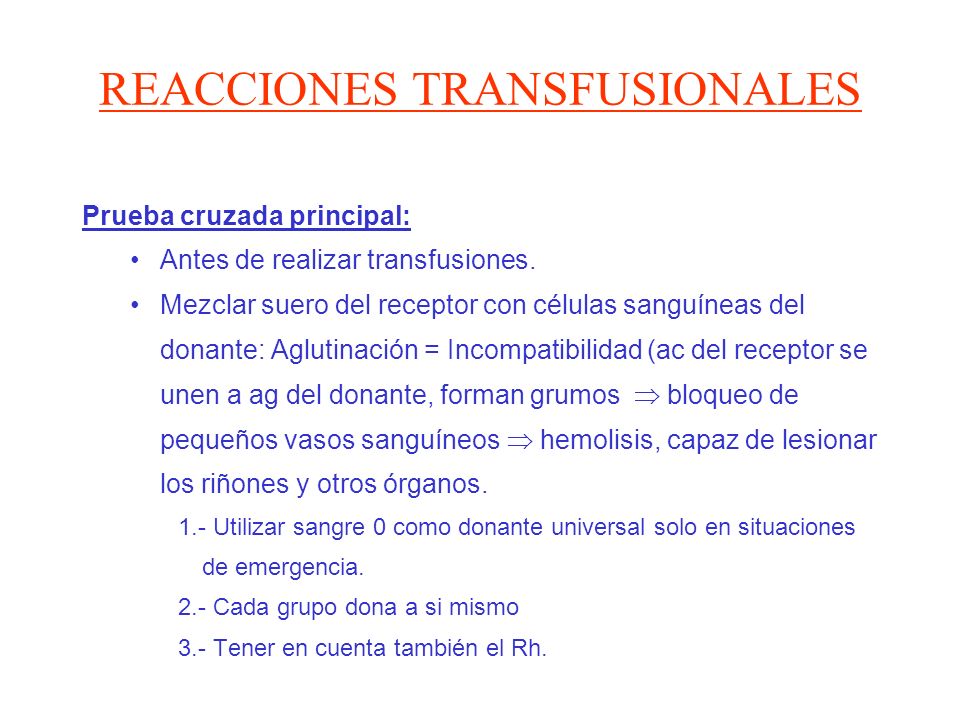 REACCIONES TRANSFUSIONALES