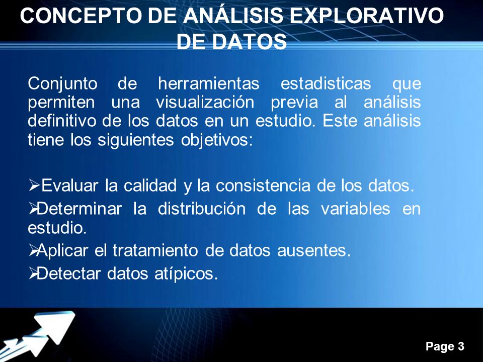 Concepto DE ANÁLISIS EXPLORATIVO DE DATOS