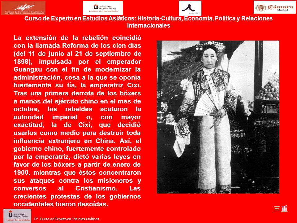 Curso de Experto en Estudios Asiáticos: Historia-Cultura, Economía, Política y Relaciones Internacionales