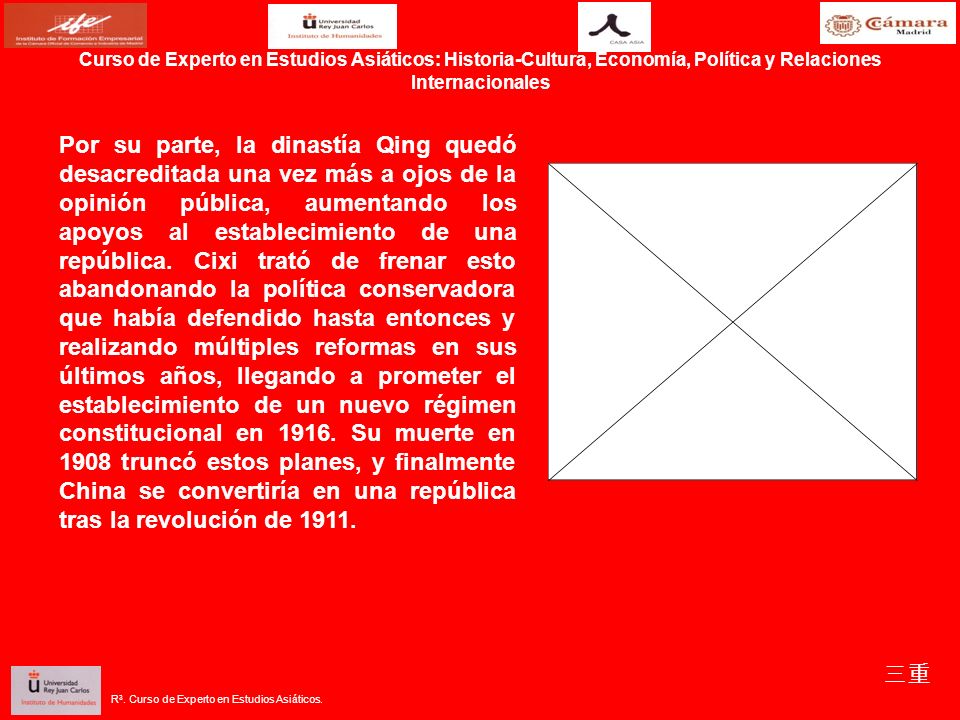 Curso de Experto en Estudios Asiáticos: Historia-Cultura, Economía, Política y Relaciones Internacionales