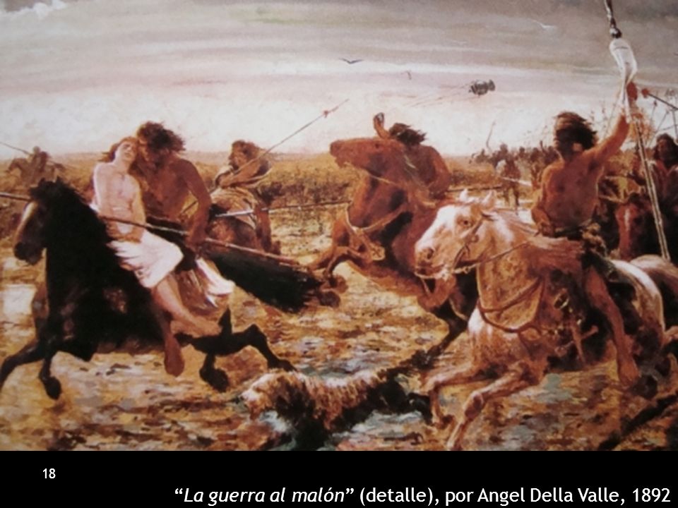 La guerra al malón (detalle), por Angel Della Valle, 1892