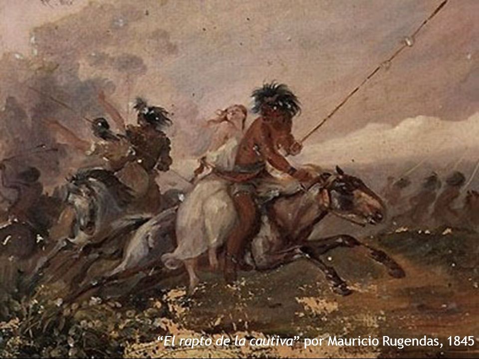 El rapto de la cautiva por Mauricio Rugendas, 1845