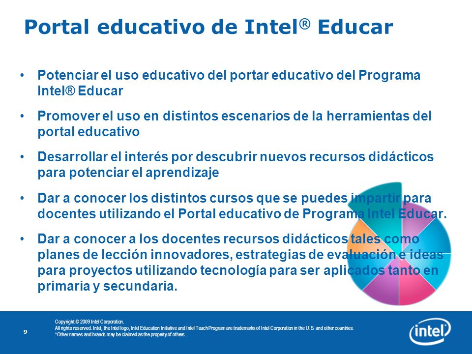 Portal educativo de Intel® Educar
