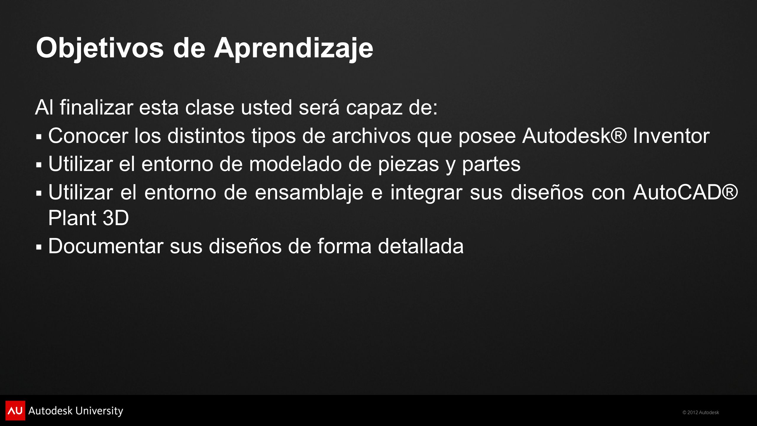 Objetivos de Aprendizaje