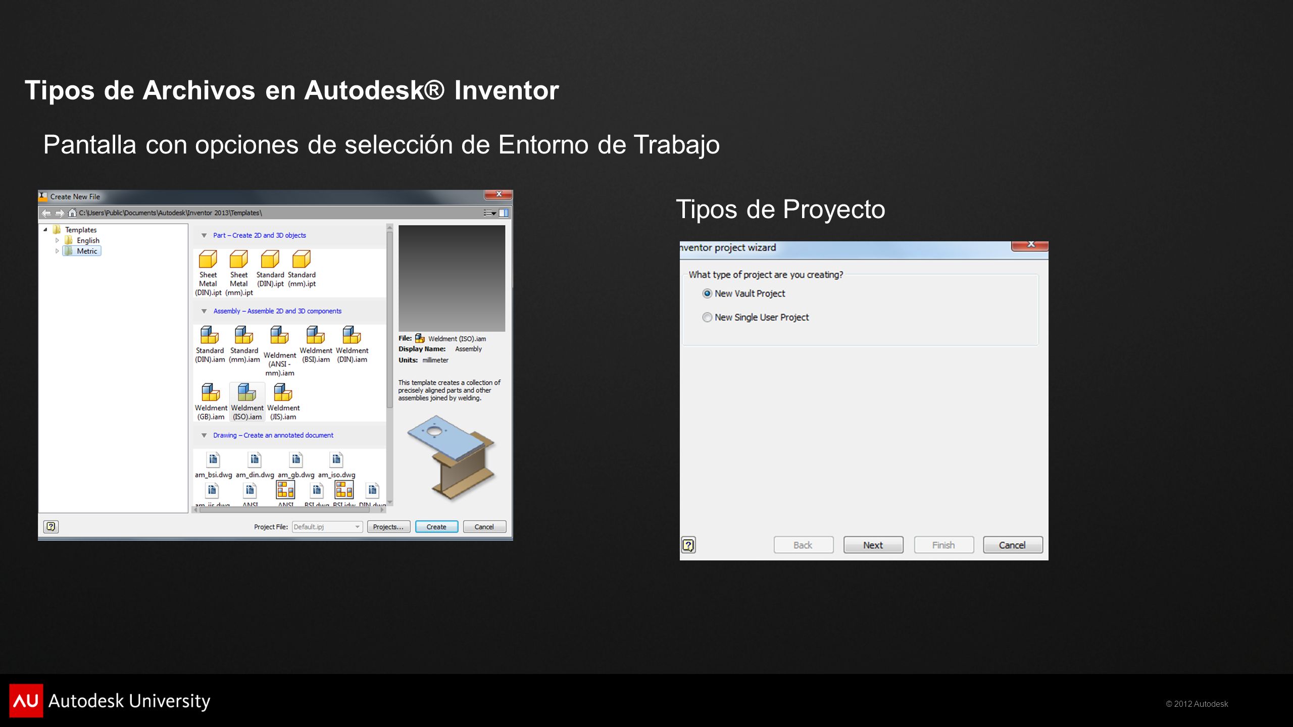 Tipos de Archivos en Autodesk® Inventor