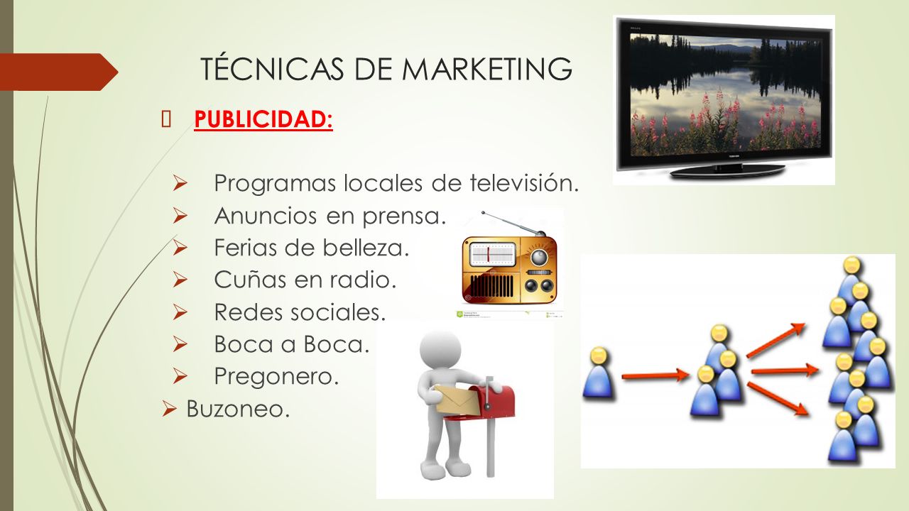 TÉCNICAS DE MARKETING PUBLICIDAD: Programas locales de televisión.
