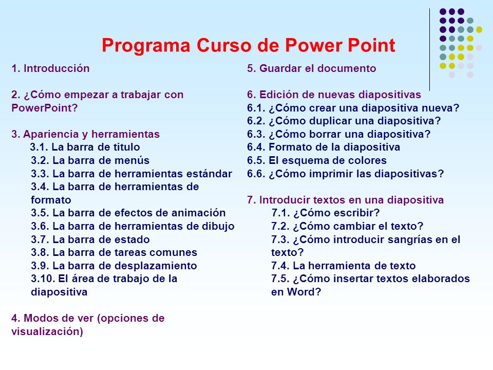 Programa Curso de Power Point