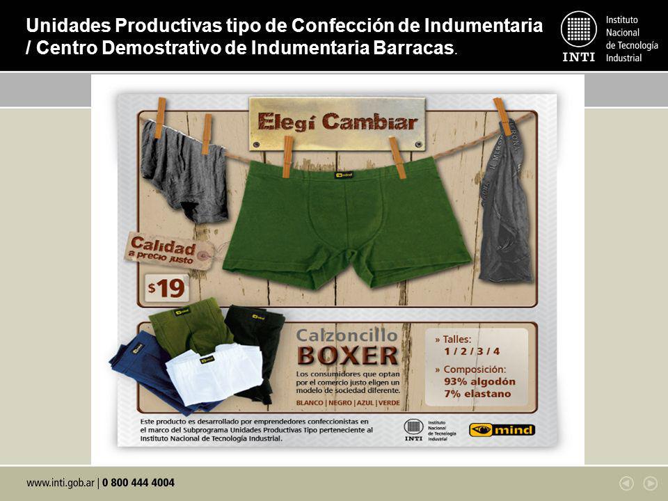 Unidades Productivas tipo de Confección de Indumentaria / Centro Demostrativo de Indumentaria Barracas.