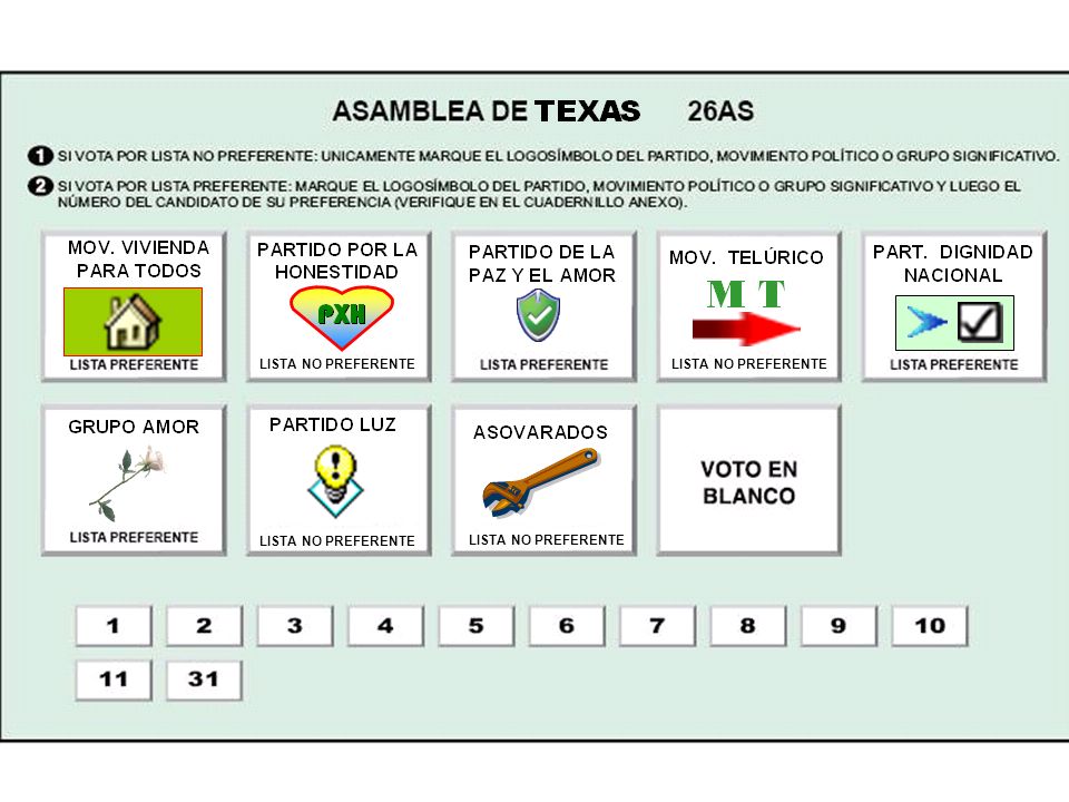 LISTA NO PREFERENTE LISTA NO PREFERENTE LISTA NO PREFERENTE LISTA NO PREFERENTE