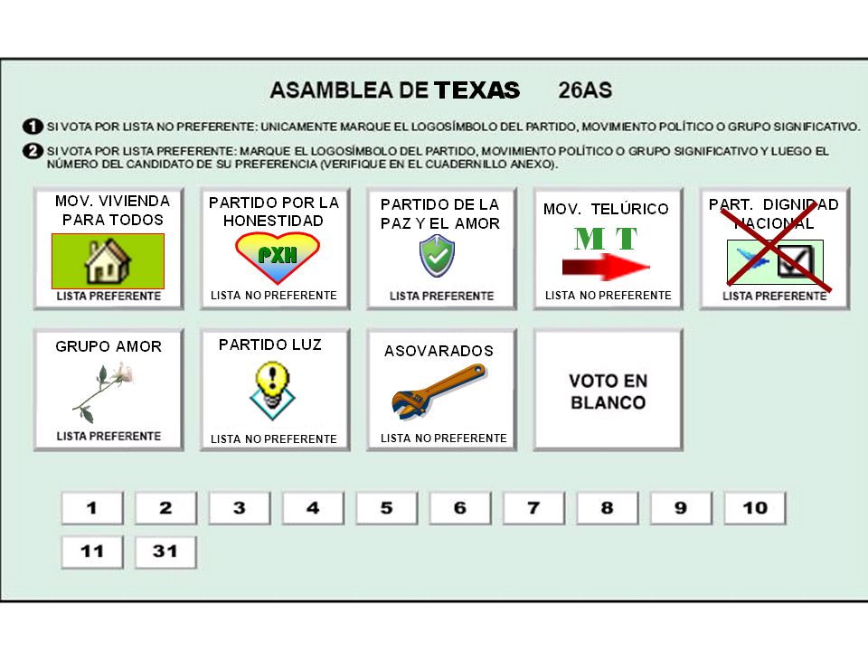 LISTA NO PREFERENTE LISTA NO PREFERENTE LISTA NO PREFERENTE LISTA NO PREFERENTE
