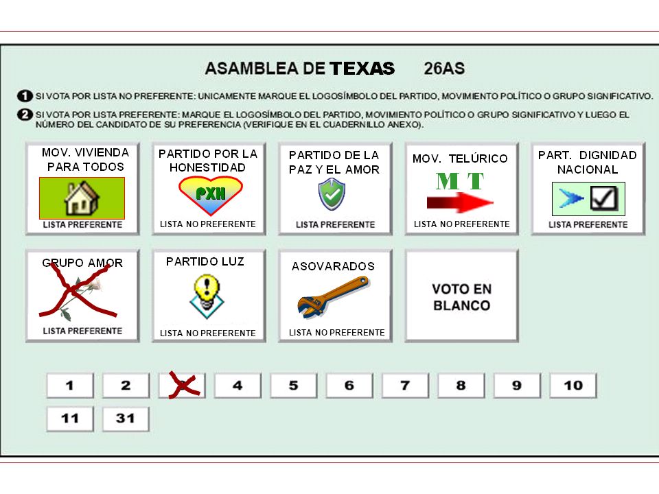 LISTA NO PREFERENTE LISTA NO PREFERENTE LISTA NO PREFERENTE LISTA NO PREFERENTE