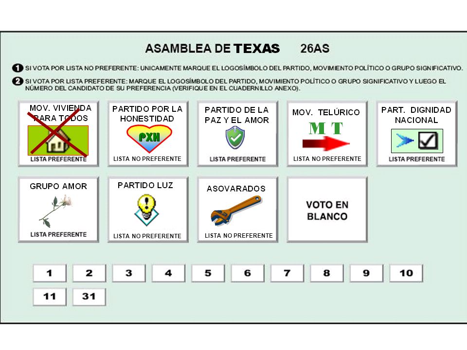 LISTA NO PREFERENTE LISTA NO PREFERENTE LISTA NO PREFERENTE LISTA NO PREFERENTE