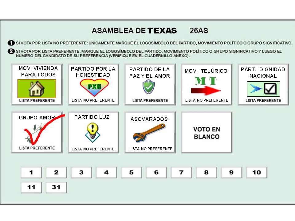 LISTA NO PREFERENTE LISTA NO PREFERENTE LISTA NO PREFERENTE LISTA NO PREFERENTE