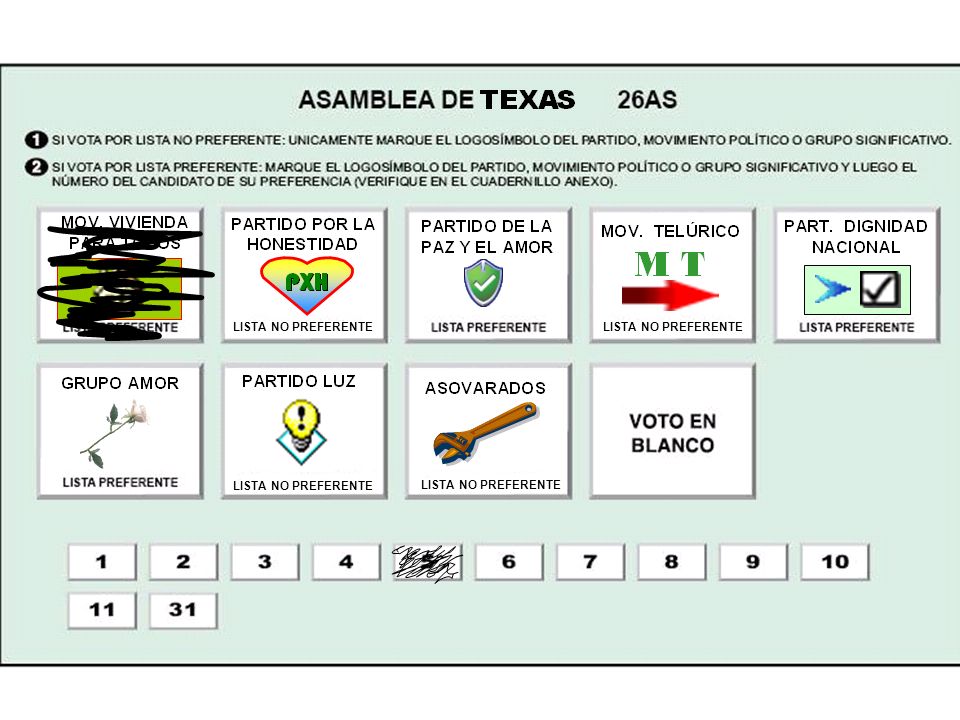LISTA NO PREFERENTE LISTA NO PREFERENTE LISTA NO PREFERENTE LISTA NO PREFERENTE