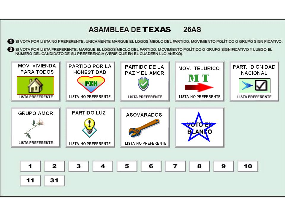 LISTA NO PREFERENTE LISTA NO PREFERENTE LISTA NO PREFERENTE LISTA NO PREFERENTE