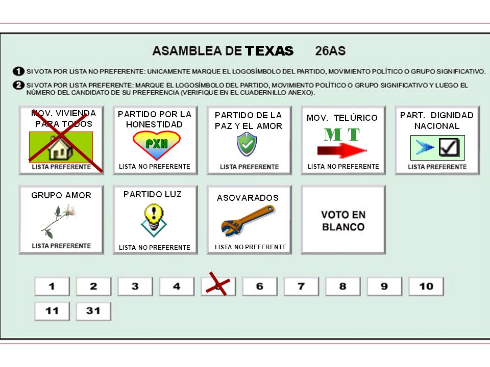 LISTA NO PREFERENTE LISTA NO PREFERENTE LISTA NO PREFERENTE LISTA NO PREFERENTE