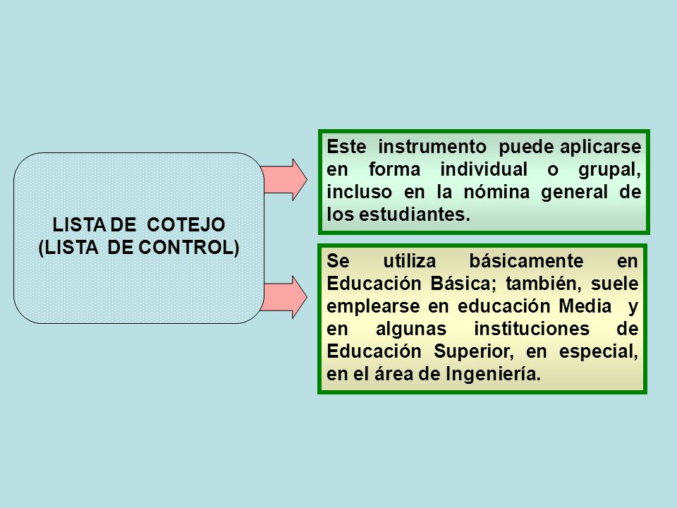 Este instrumento puede aplicarse en forma individual o grupal, incluso en la nómina general de los estudiantes.