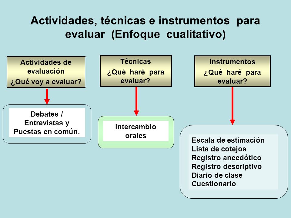 Actividades de evaluación Debates / Entrevistas y Puestas en común.