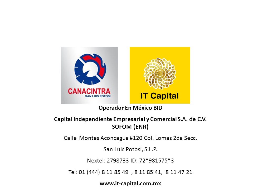 Capital Independiente Empresarial y Comercial S.A. de C.V. SOFOM (ENR)