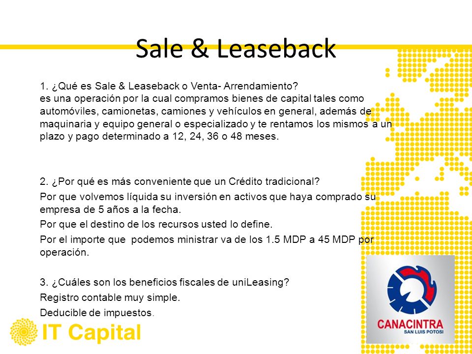 Sale & Leaseback