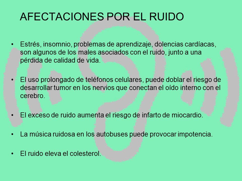 AFECTACIONES POR EL RUIDO