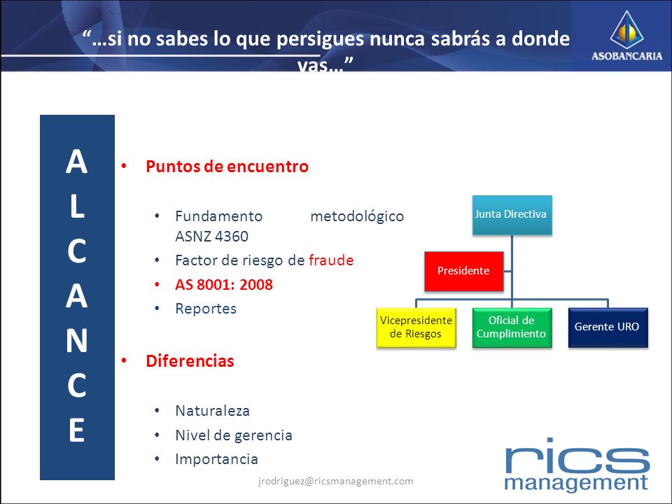 …si no sabes lo que persigues nunca sabrás a donde vas…