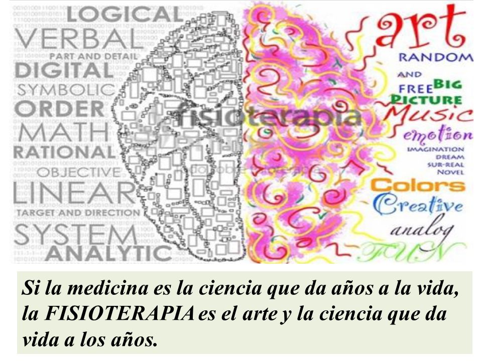 Si la medicina es la ciencia que da años a la vida, la FISIOTERAPIA es el arte y la ciencia que da vida a los años.
