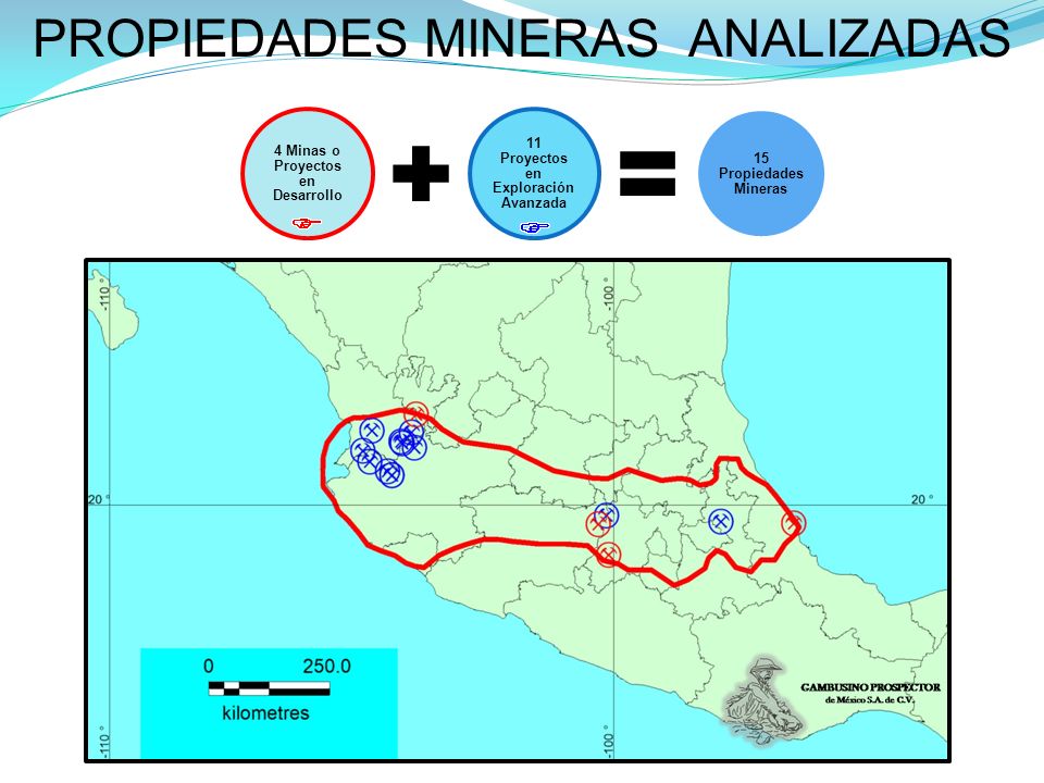 4 Minas o Proyectos en Desarrollo 11 Proyectos en Exploración Avanzada