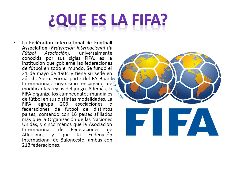 ¿Que es la FIFA