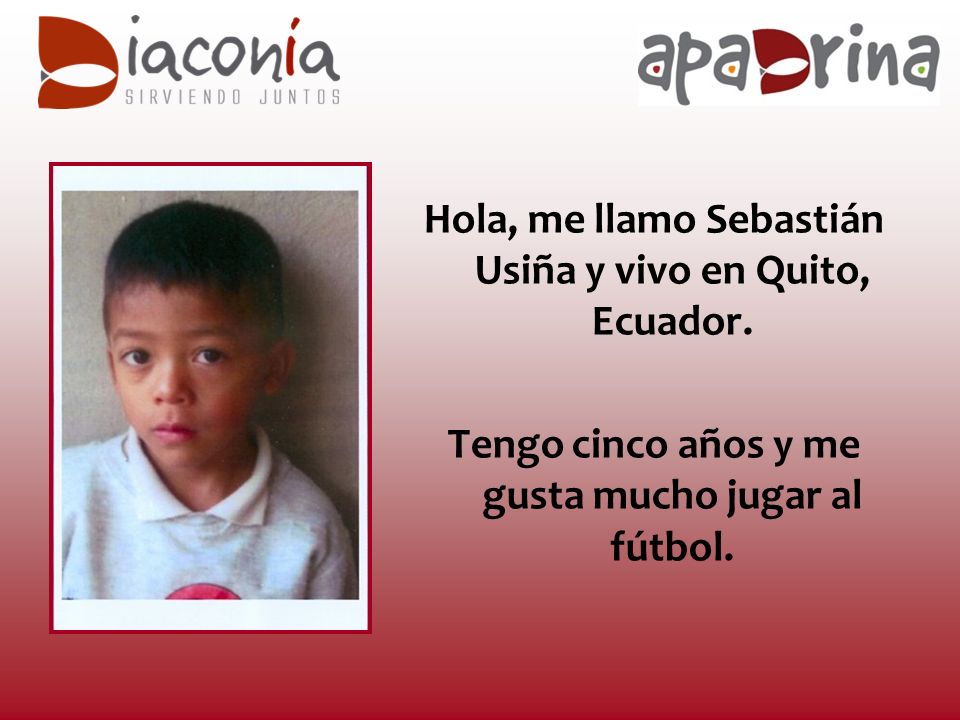 Hola, me llamo Sebastián Usiña y vivo en Quito, Ecuador.
