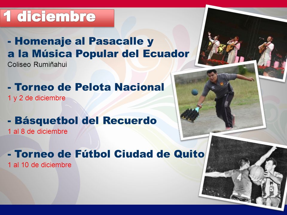 1 diciembre - Homenaje al Pasacalle y a la Música Popular del Ecuador