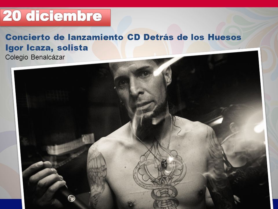 20 diciembre Concierto de lanzamiento CD Detrás de los Huesos