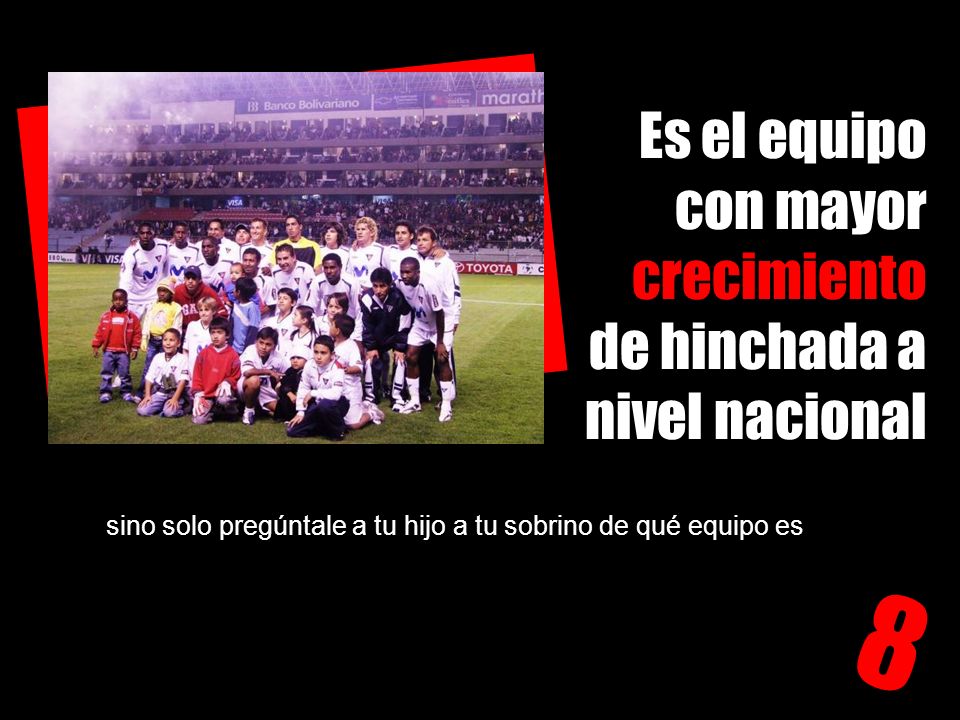 Es el equipo con mayor crecimiento de hinchada a nivel nacional