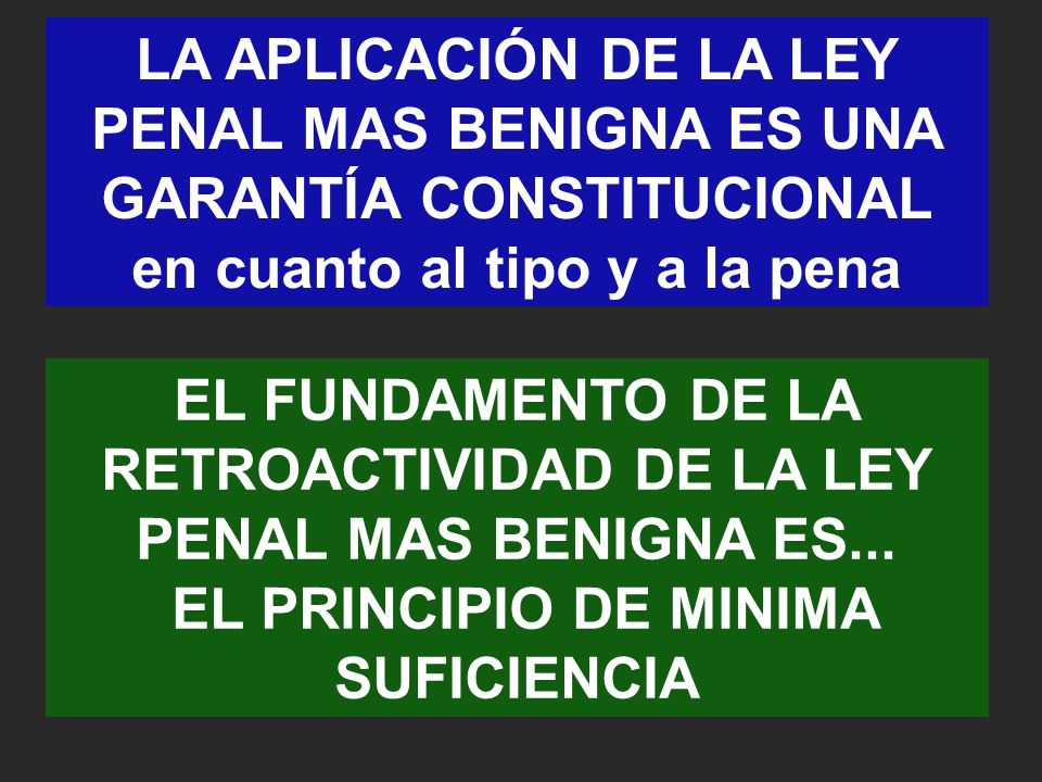 en cuanto al tipo y a la pena