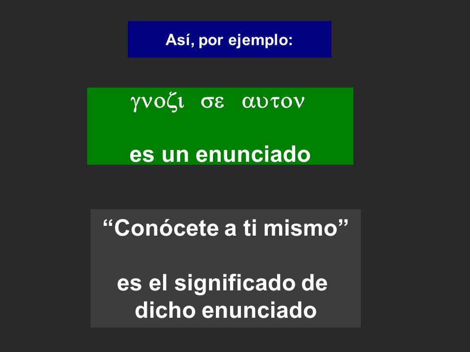 gnozi se auton es un enunciado Conócete a ti mismo