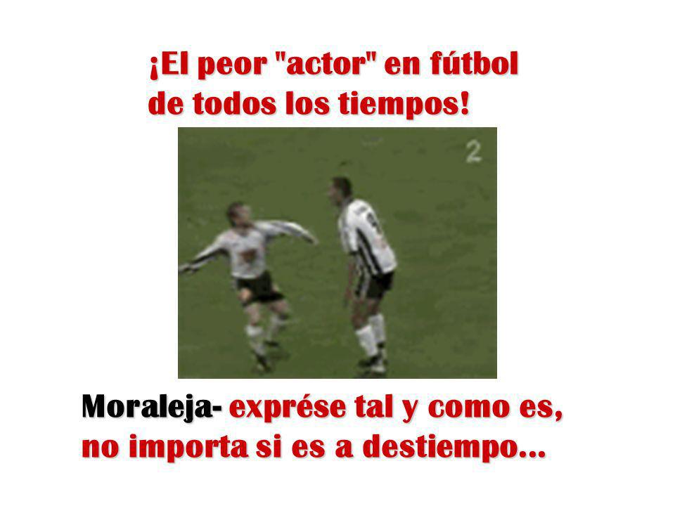 ¡El peor actor en fútbol de todos los tiempos!