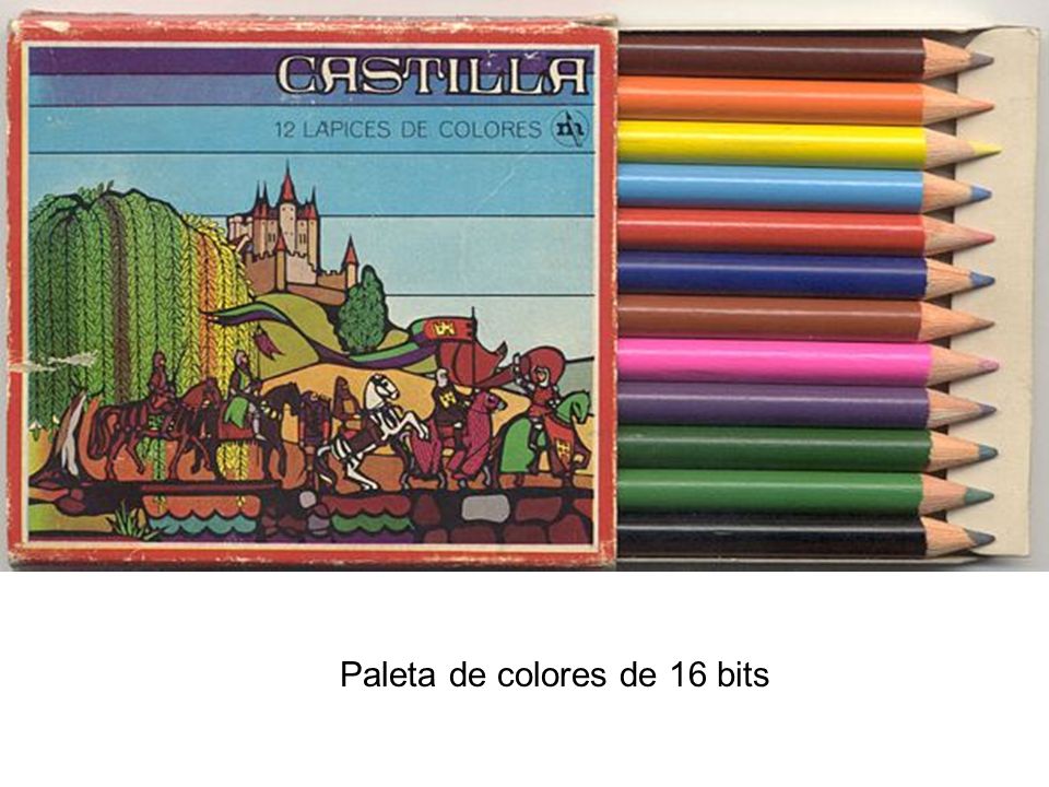 Paleta de colores de 16 bits