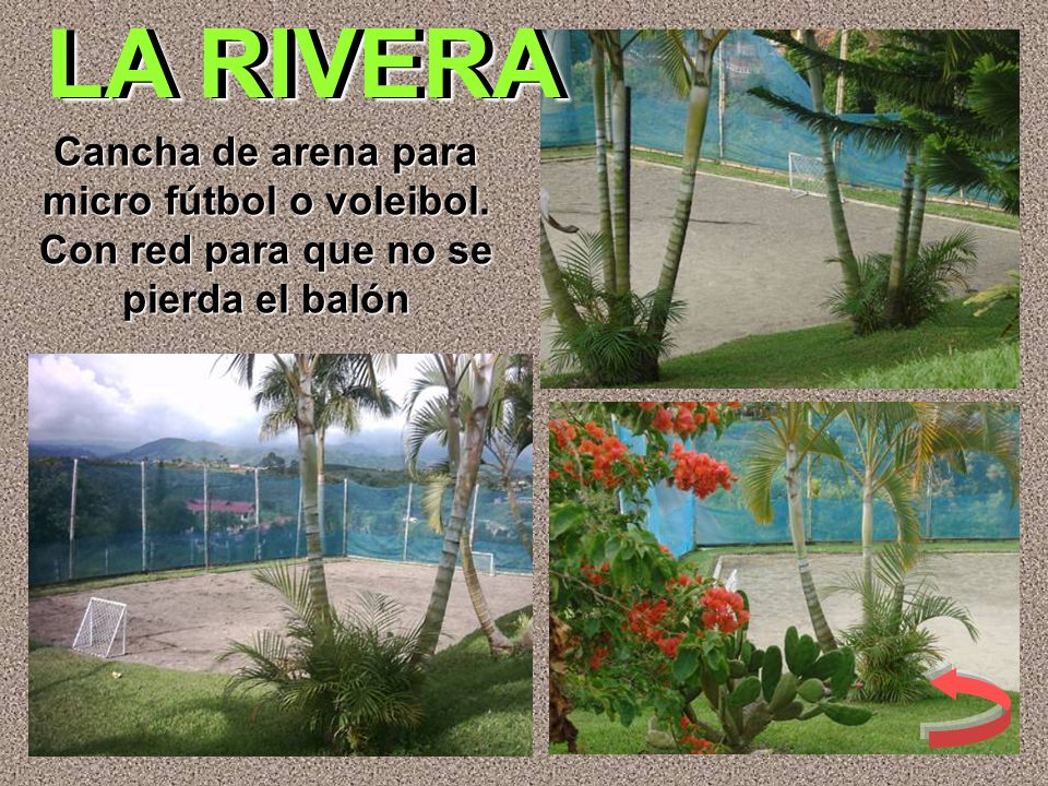 LA RIVERA Cancha de arena para micro fútbol o voleibol. Con red para que no se pierda el balón