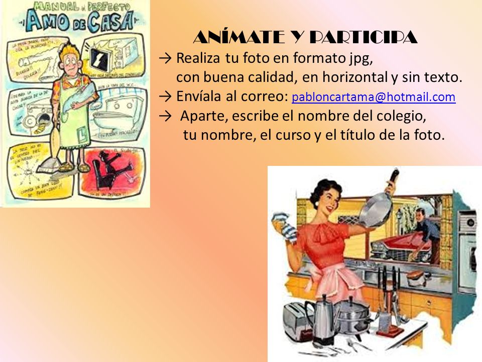 ANÍMATE Y PARTICIPA → Realiza tu foto en formato jpg,