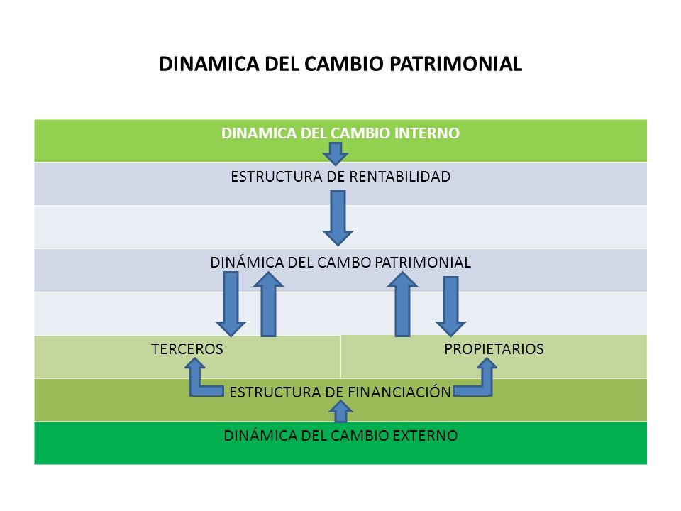 DINAMICA DEL CAMBIO PATRIMONIAL DINAMICA DEL CAMBIO INTERNO