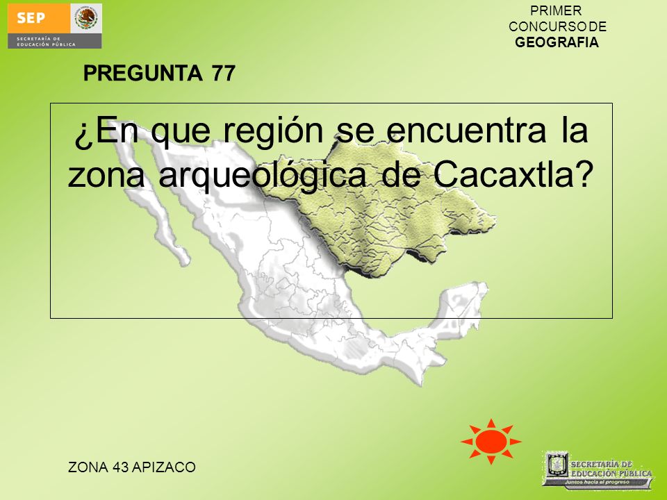 ¿En que región se encuentra la zona arqueológica de Cacaxtla