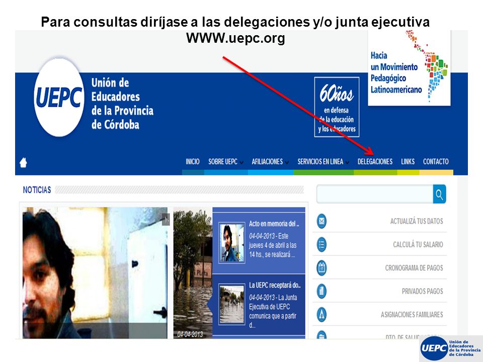 Para consultas diríjase a las delegaciones y/o junta ejecutiva WWW