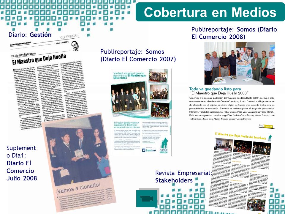 Cobertura en Medios Publireportaje: Somos (Diario El Comercio 2008)