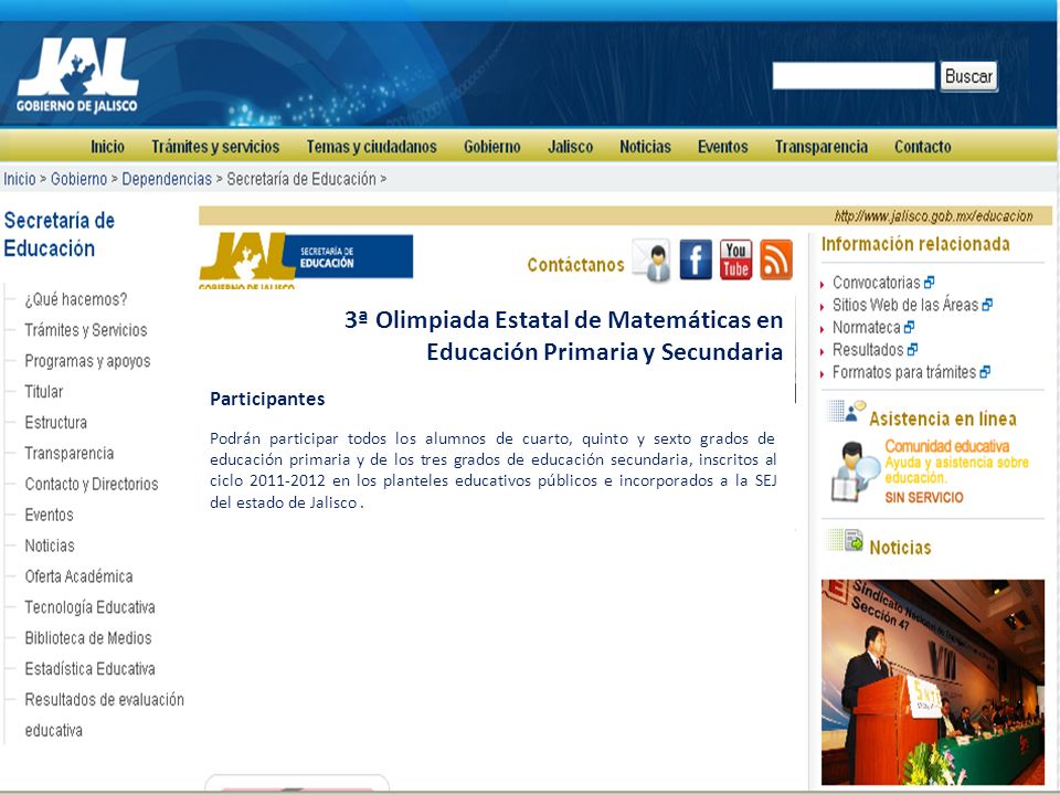 3ª Olimpiada Estatal de Matemáticas en Educación Primaria y Secundaria