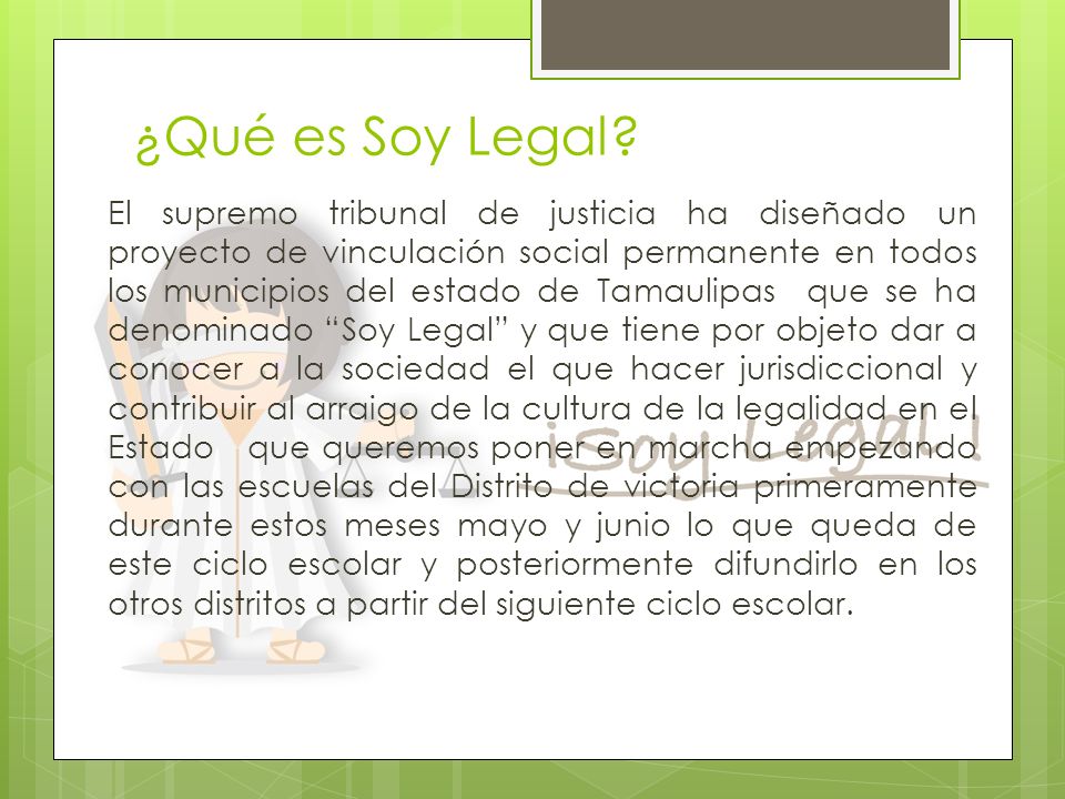 ¿Qué es Soy Legal