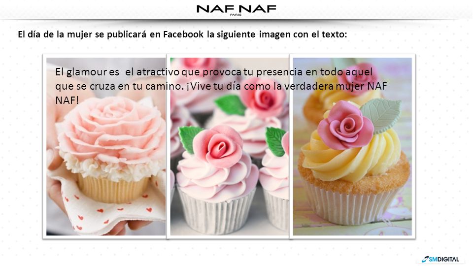 El día de la mujer se publicará en Facebook la siguiente imagen con el texto: