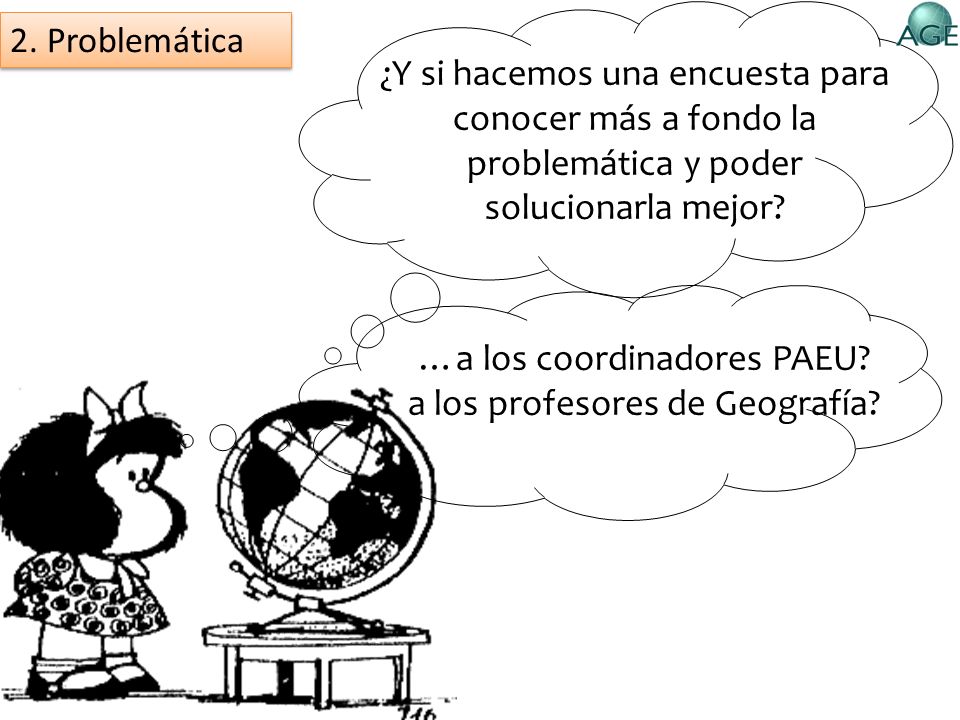 …a los coordinadores PAEU a los profesores de Geografía